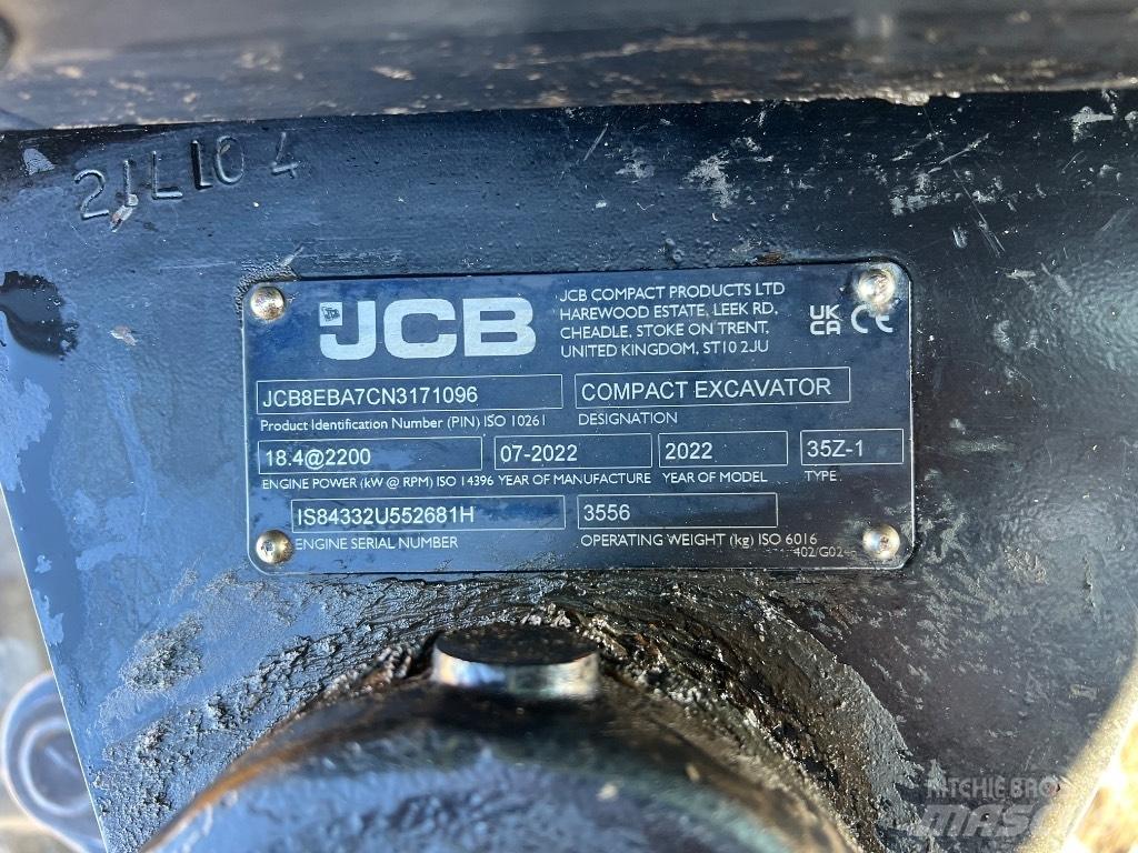 JCB 35 Z Minikoparki
