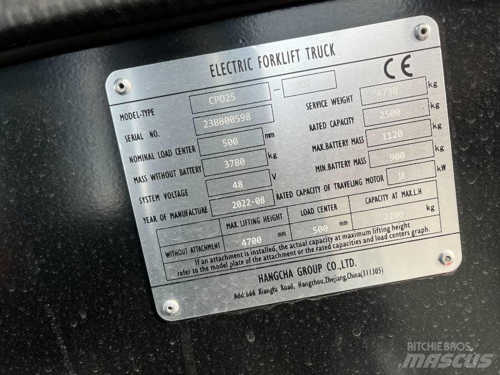 Hangcha CPD25-XD2 Wózki elektryczne