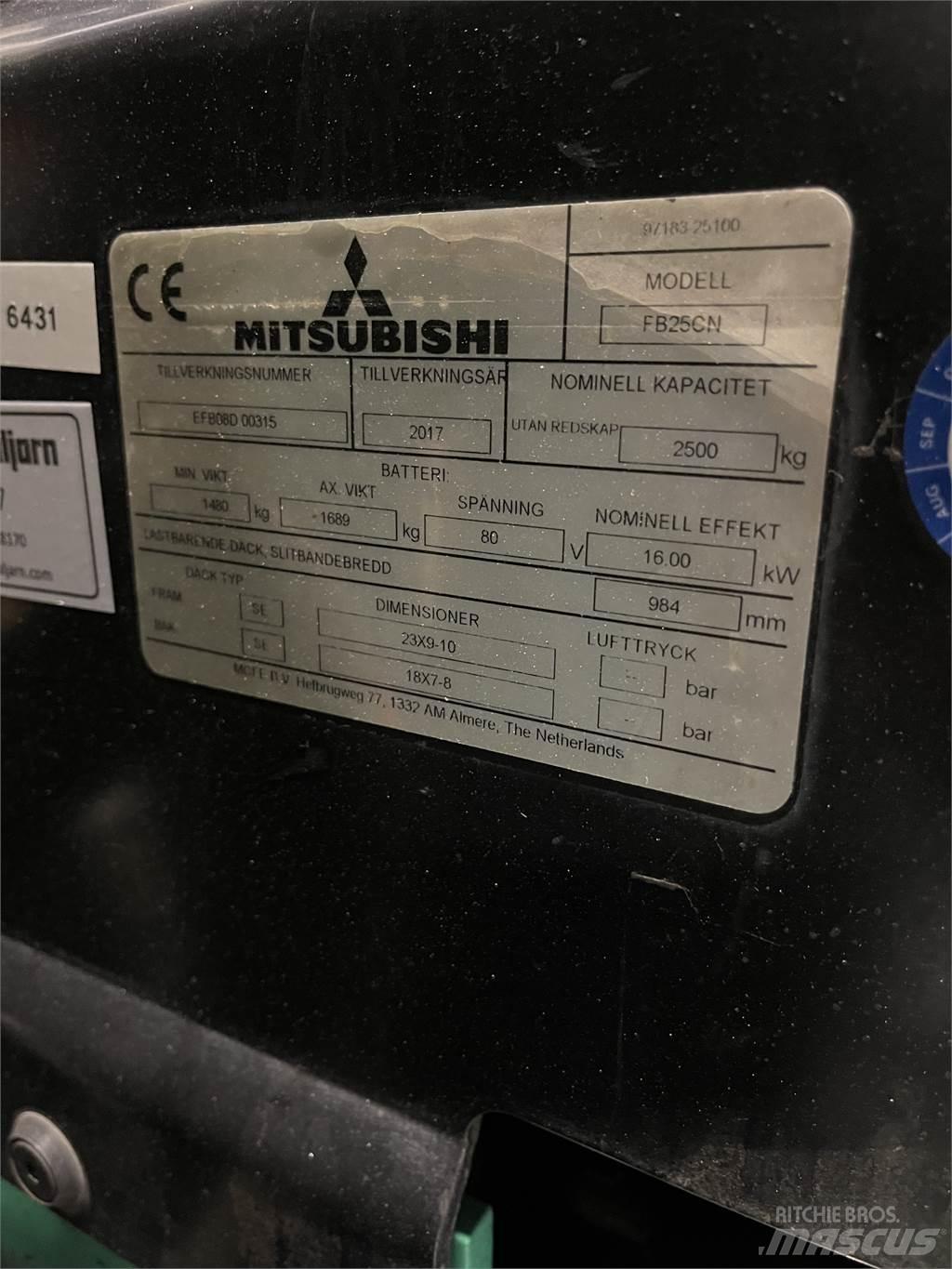 Mitsubishi FB25CN Wózki elektryczne