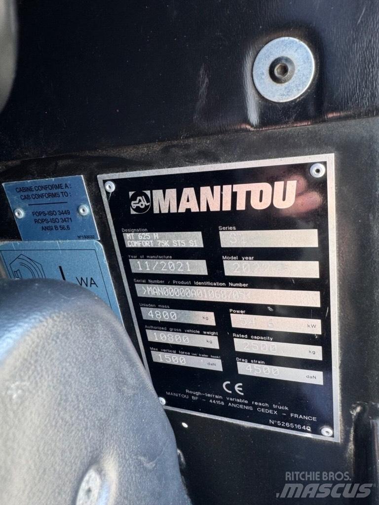 Manitou MT625H Ładowarki teleskopowe