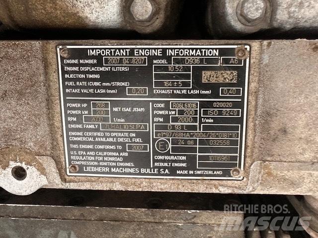 Liebherr D 936 L A6 Silniki