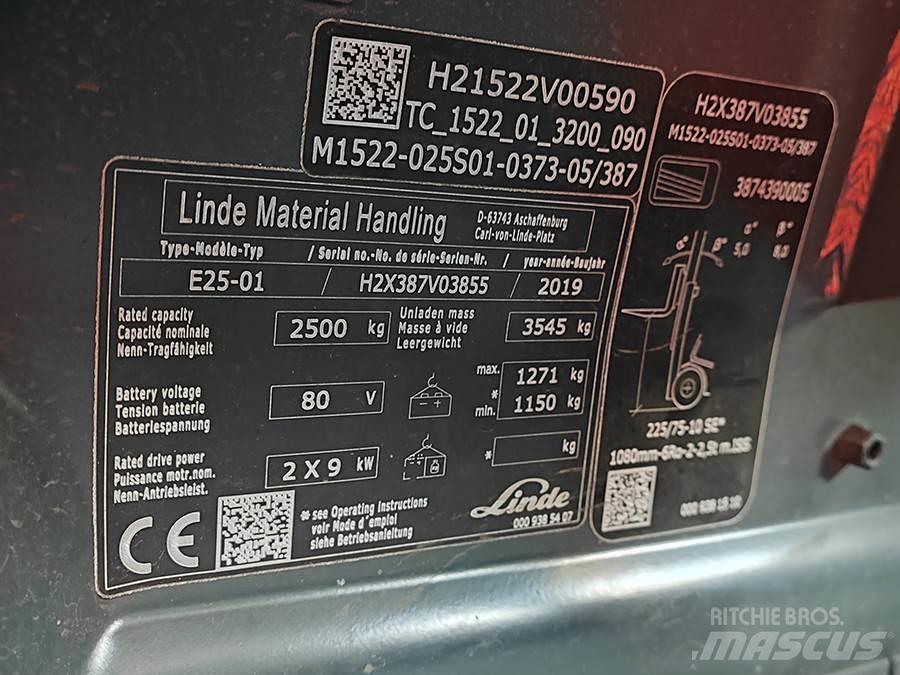 Linde E25-01 Wózki elektryczne