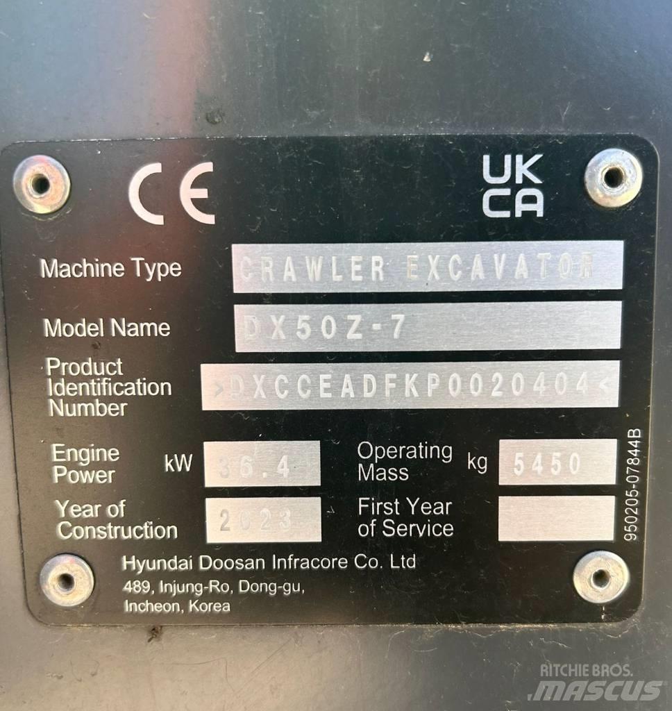 Doosan DX 50 Z-7 Magazynowanie - Inne