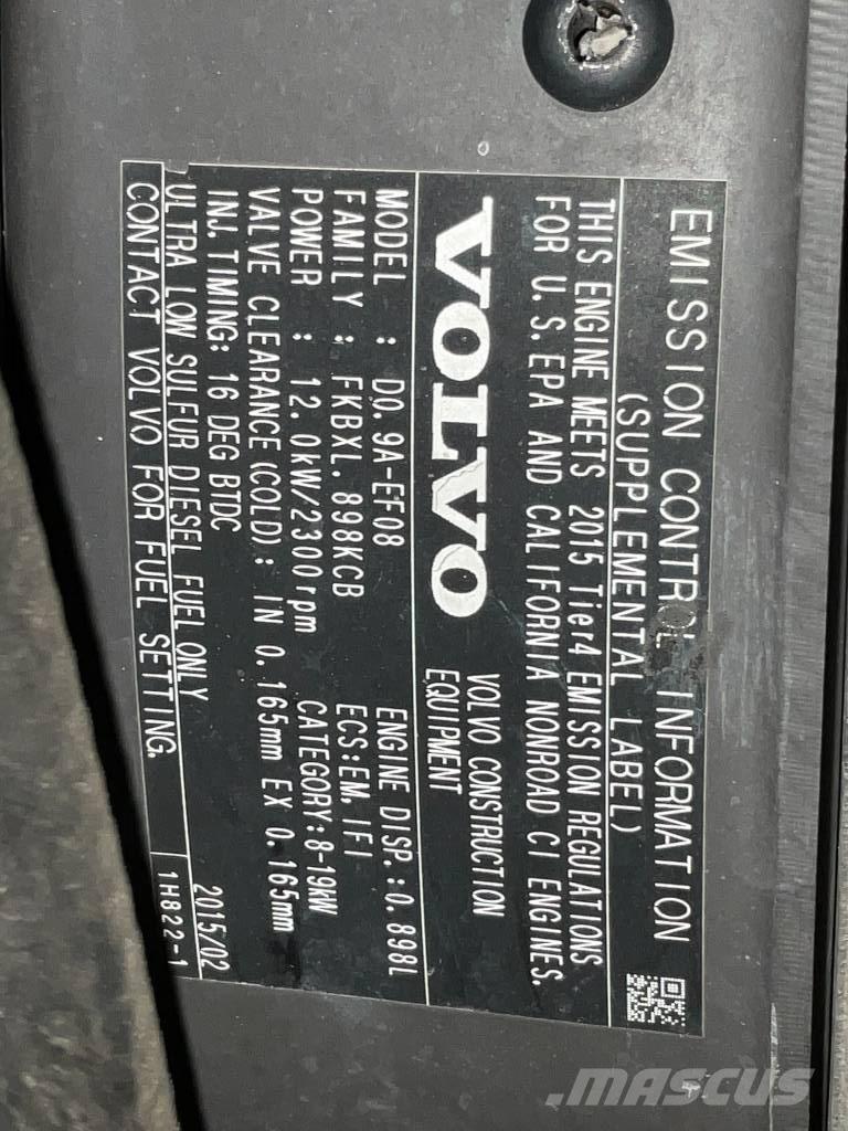 Volvo EC 15 D Minikoparki