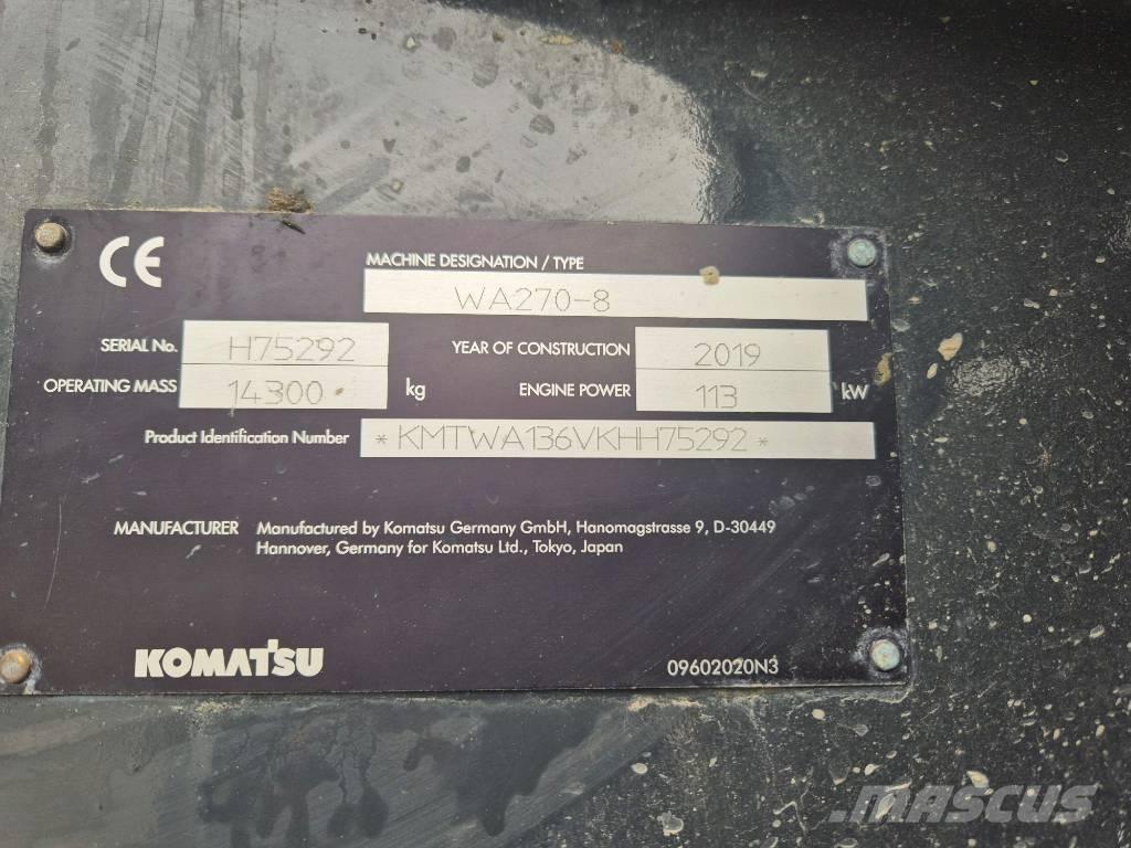 Komatsu WA 270-8 Ładowarki kołowe