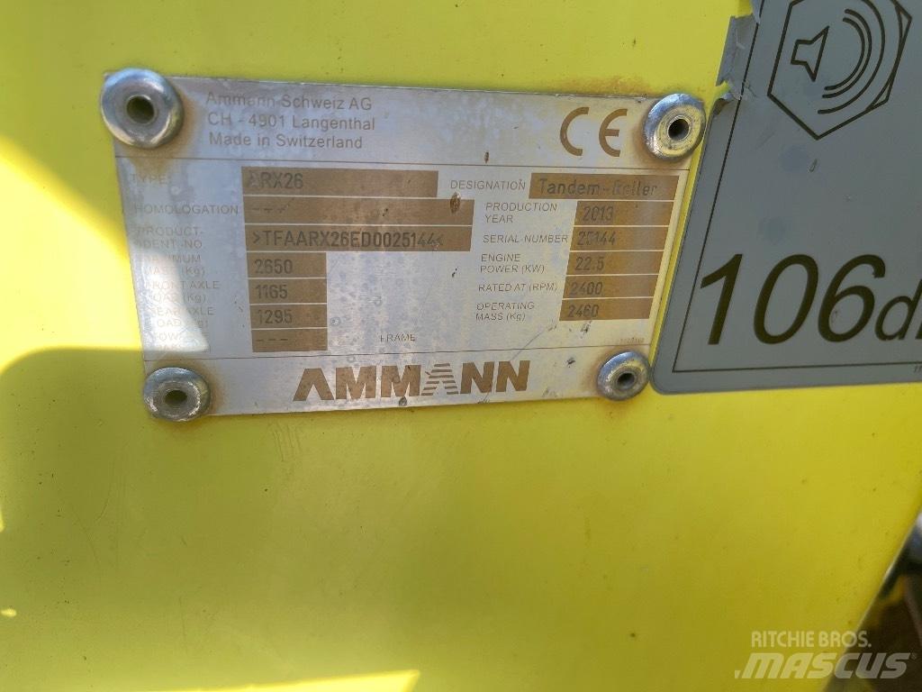 Ammann ARX 26 Walce dwubębnowe