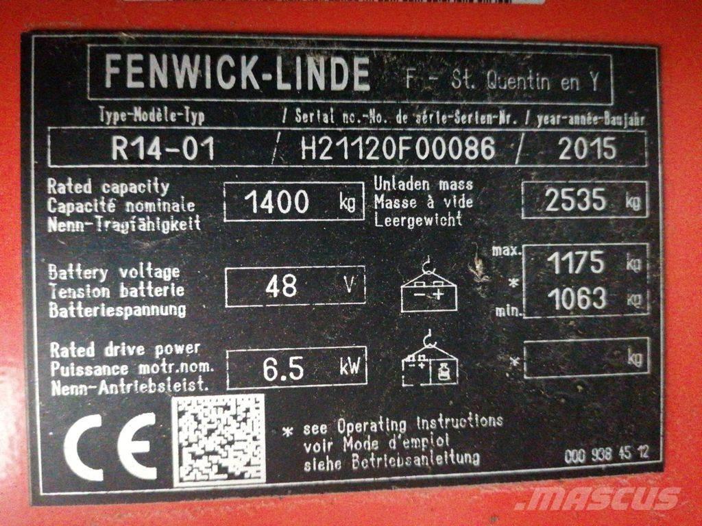 Linde R14-01 Wózki widłowe wysokiego składowania