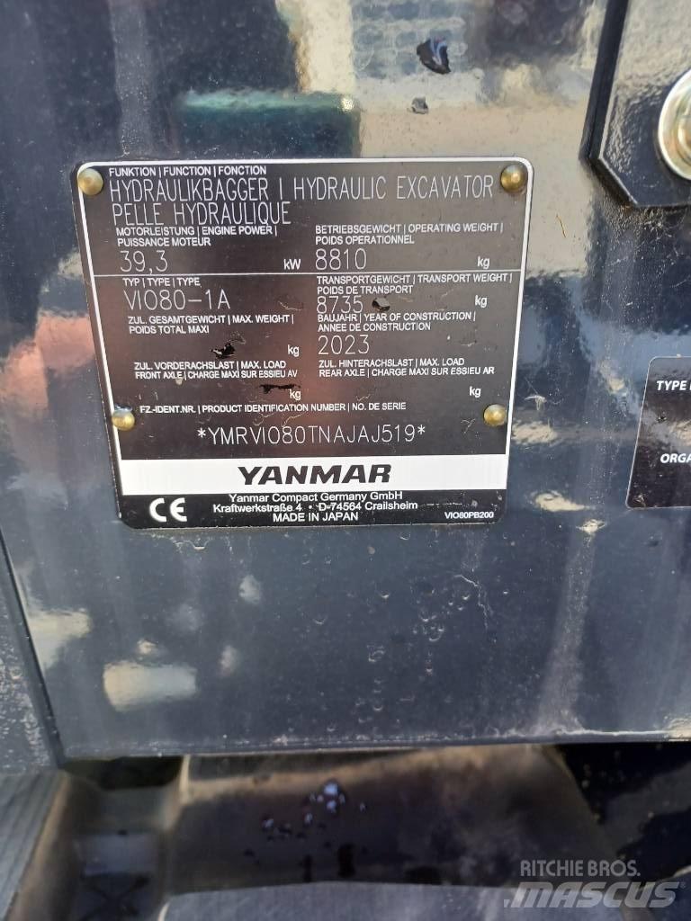 Yanmar Vio 80-2PB Minikoparki