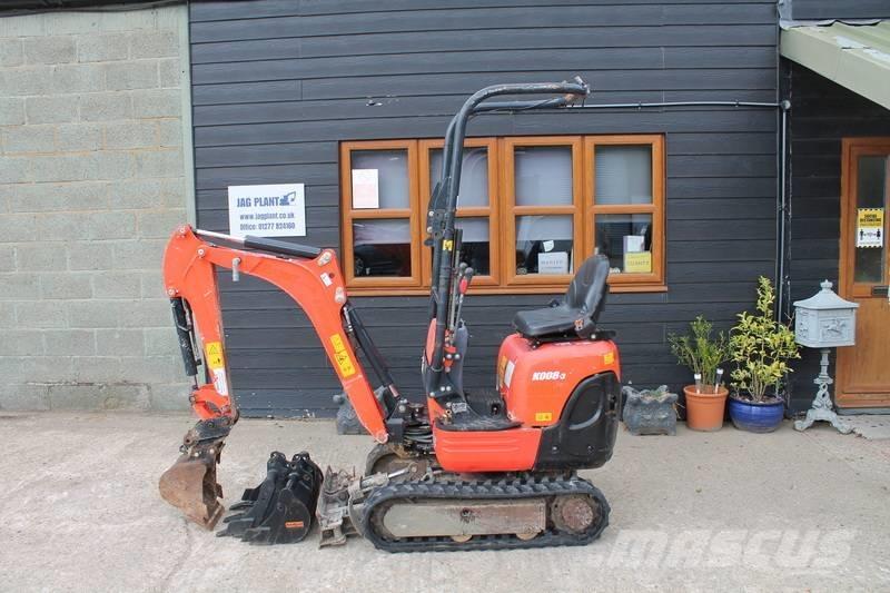 Kubota K 008-3 Minikoparki