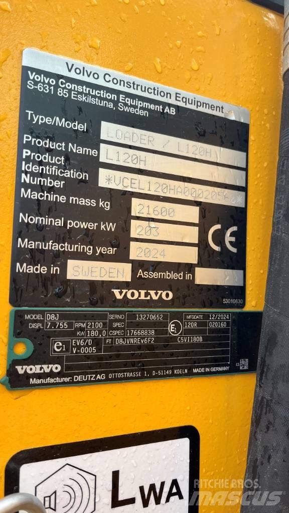 Volvo L120H Ładowarki kołowe