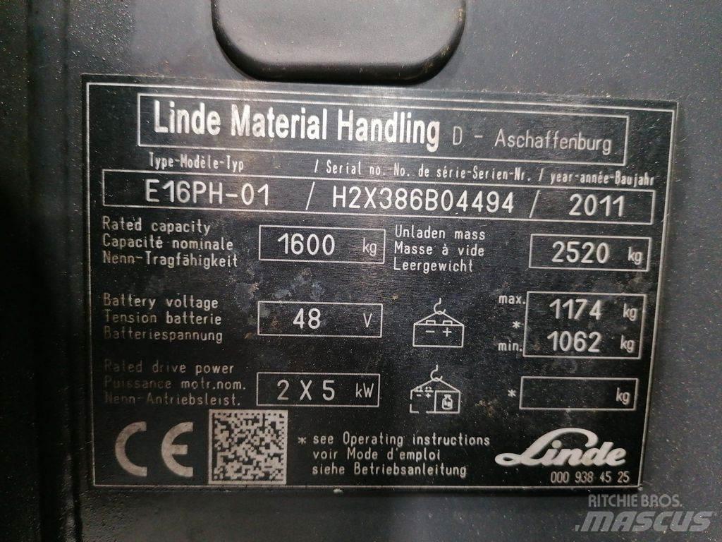 Linde E16PH-01 Wózki elektryczne