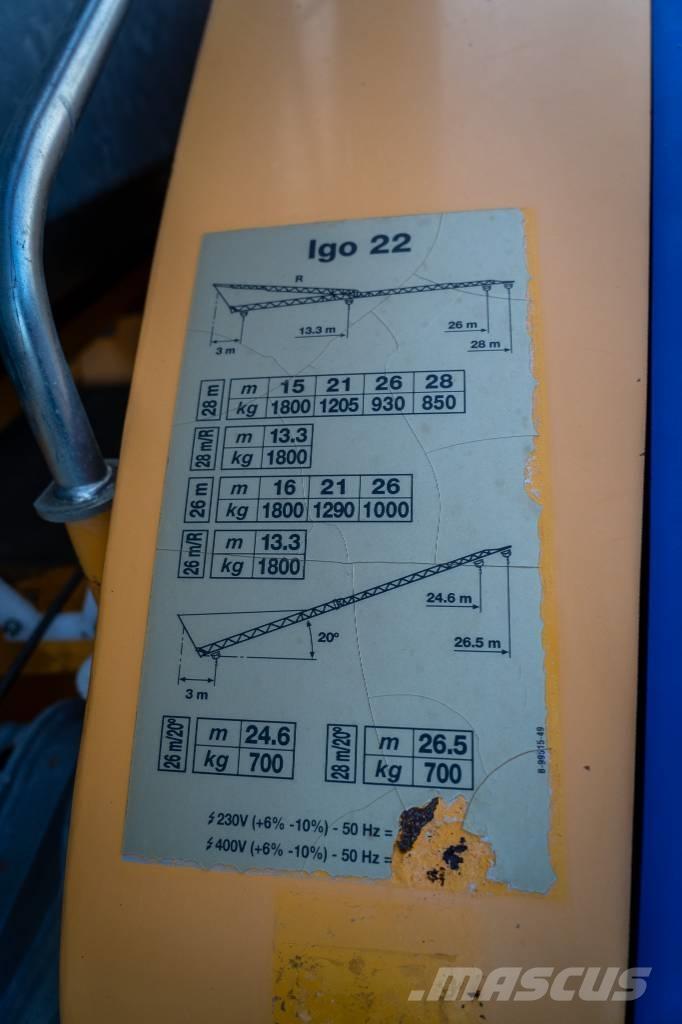 Potain Igo 22 Żurawie samowznoszące