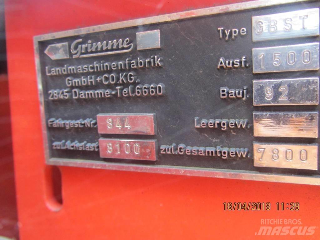 Grimme GBST 1500 Kombajny ziemniaczane i kopaczki