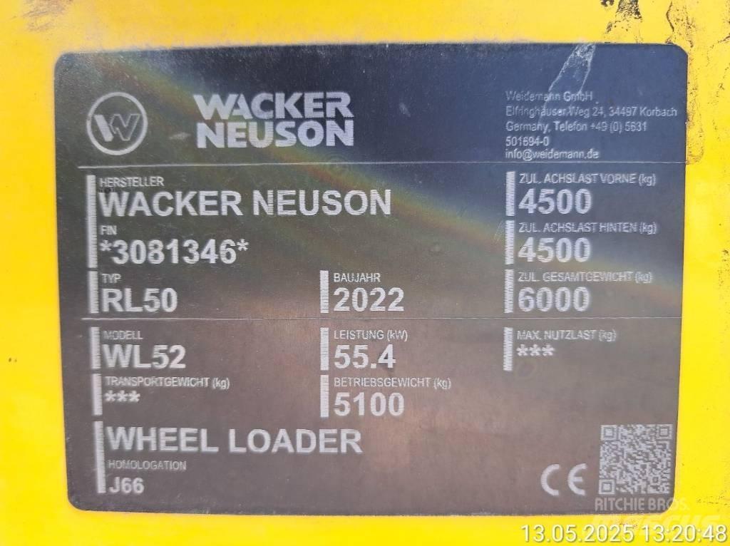Wacker Neuson WL52 Ładowarki kołowe