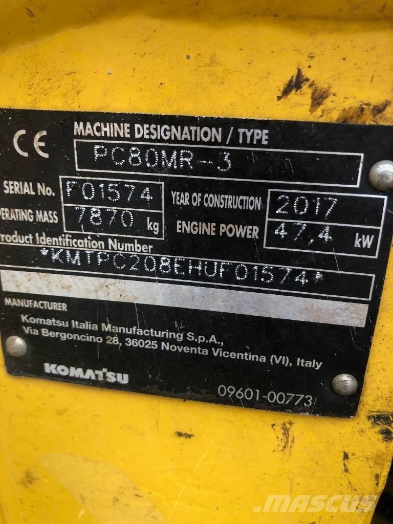 Komatsu PC80MR-3 Midikoparki  7t - 12t