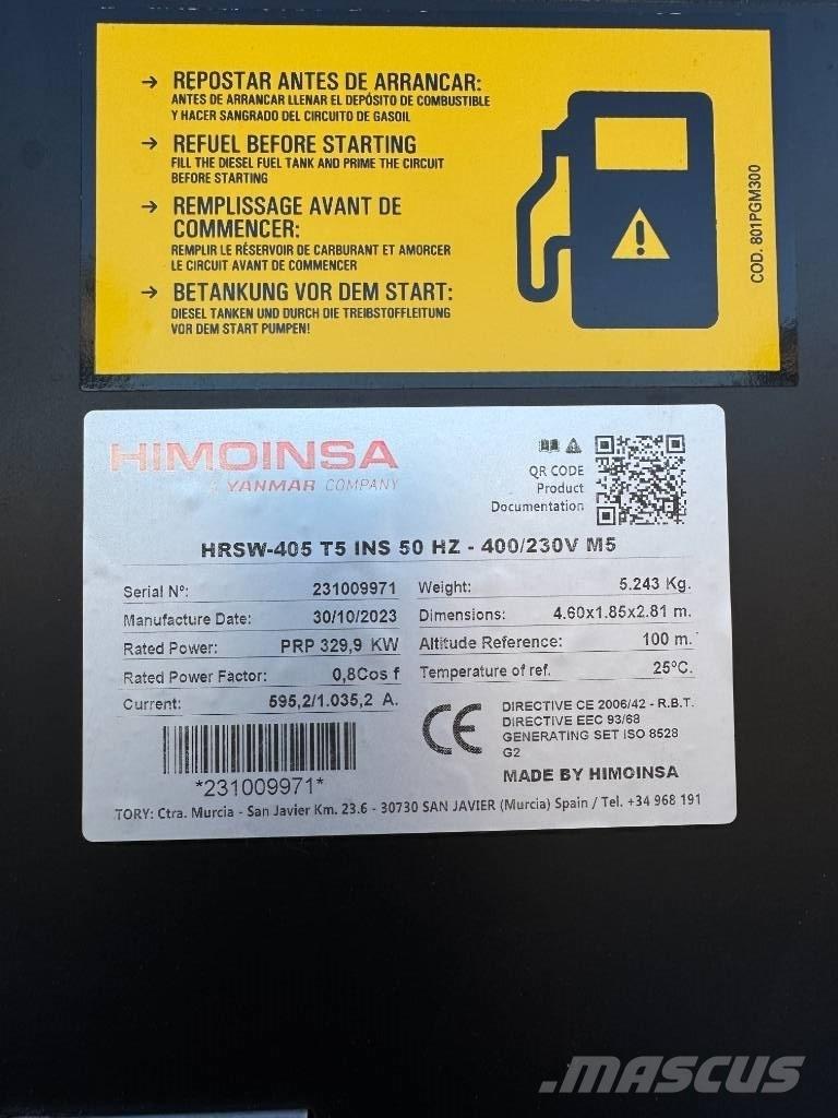 Himoinsa 405 Kva Agregaty prądotwórcze Diesla