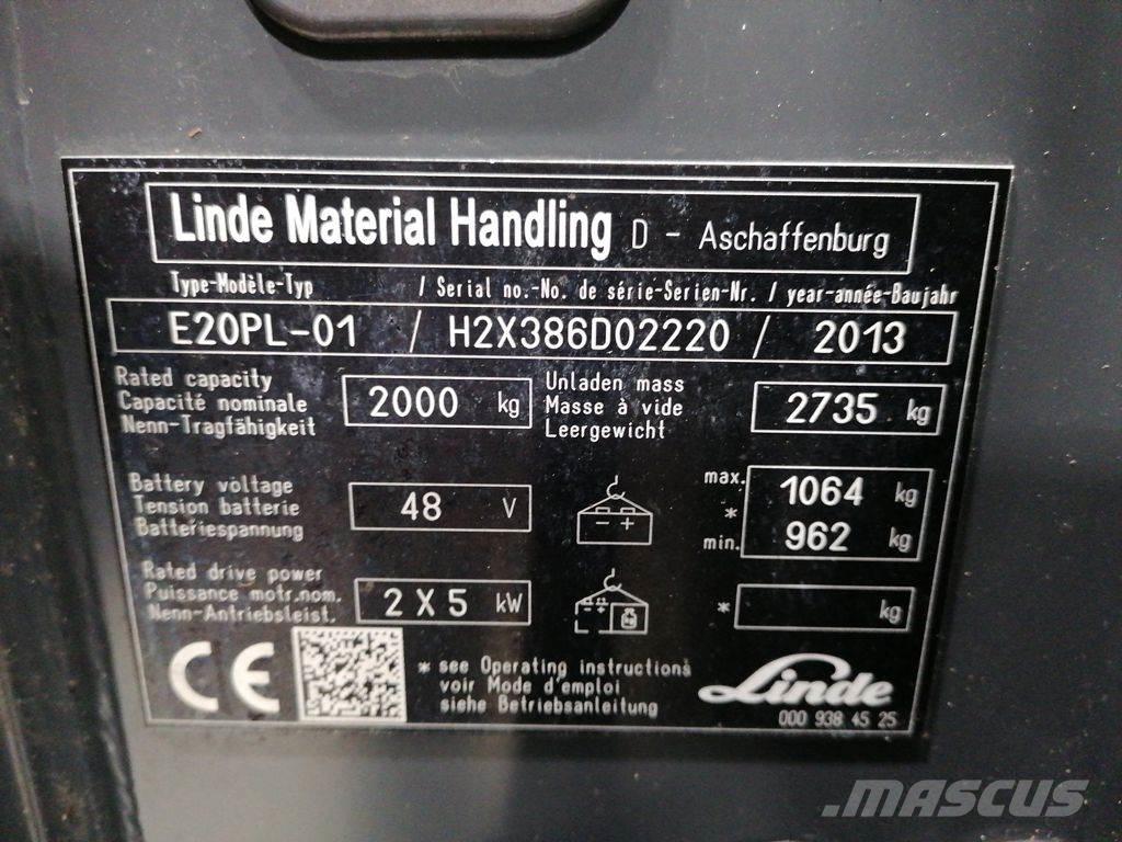 Linde E20PL-01 Wózki elektryczne