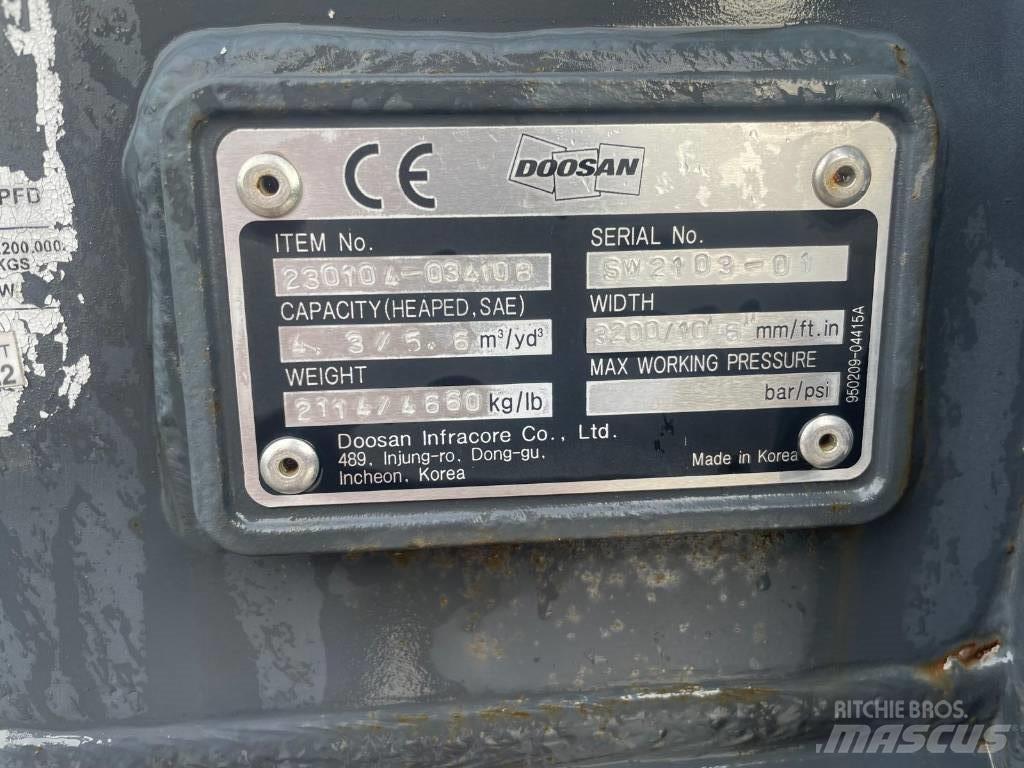 Doosan DL 420-3 Łyżki do ładowarek