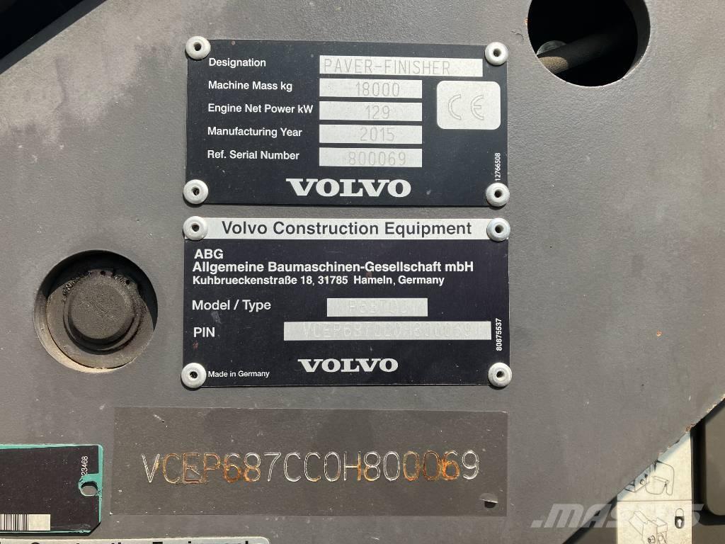 Volvo P 6870 C Rozściełacze do asfaltu