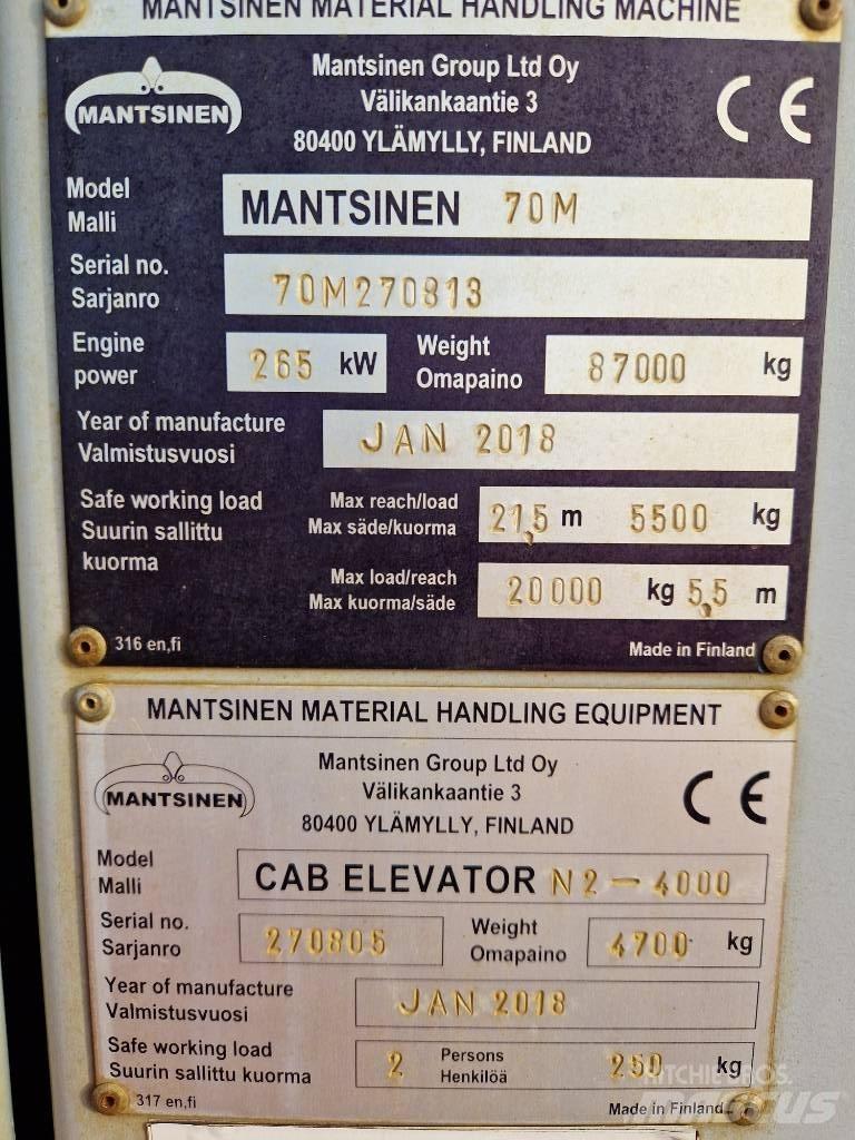 Mantsinen 70M Magazynowanie - Inne