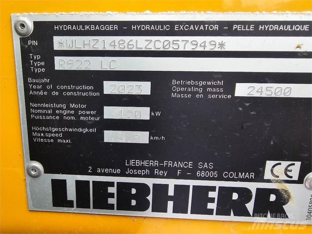 Liebherr R922 Koparki gąsienicowe