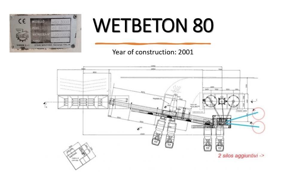  SIMEM WETBETON 80 Betoniarnie i węzły betoniarskie