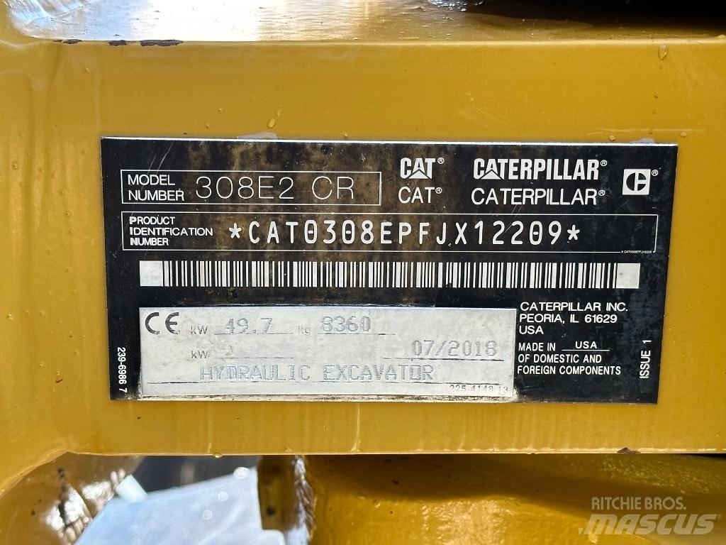 CAT 308 E2 CR Midikoparki  7t - 12t