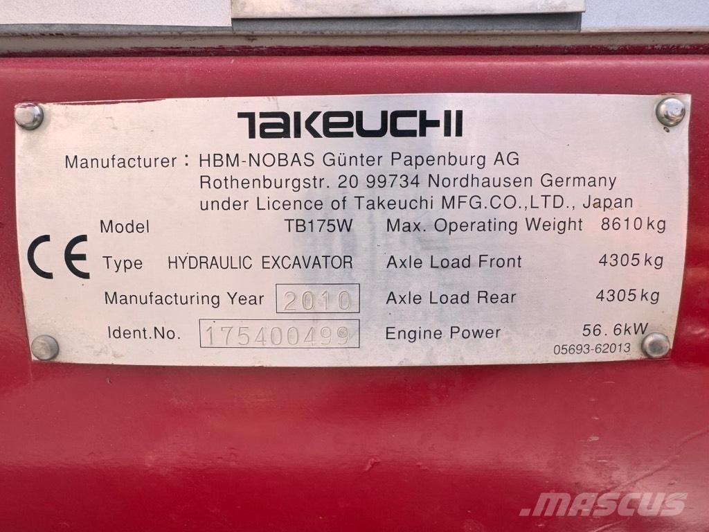 Takeuchi TB 175 W Koparki kołowe