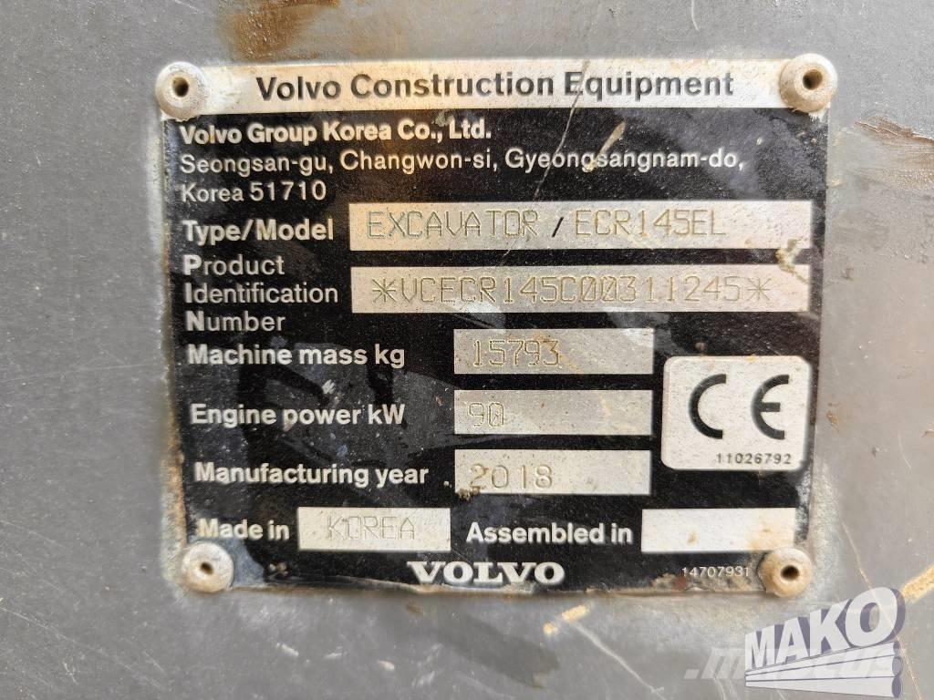 Volvo ECR 145 EL Koparki gąsienicowe