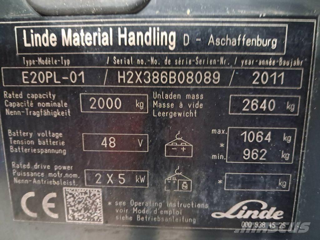 Linde E20PL-01 Wózki elektryczne