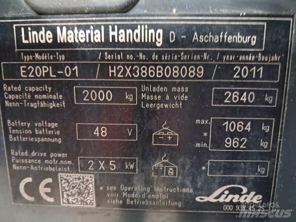 Linde E20PL-01 Wózki elektryczne