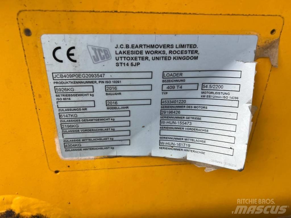 JCB 409 Agri shovel Ładowarki kołowe