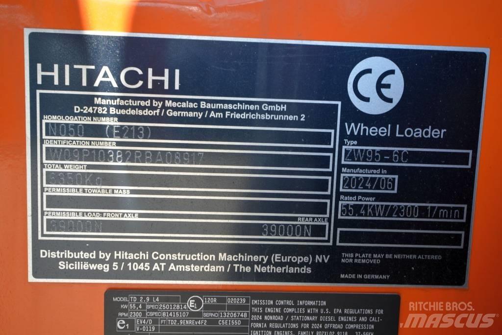 Hitachi ZW 95-6 C Ładowarki kołowe