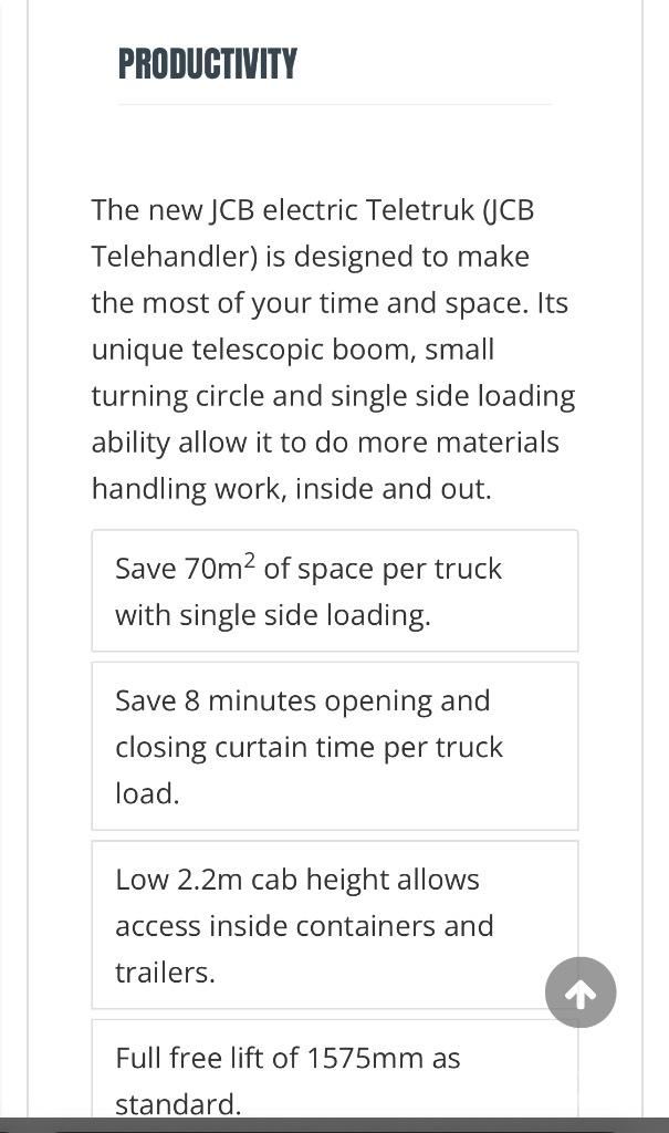 JCB 30-19 E Wózki elektryczne
