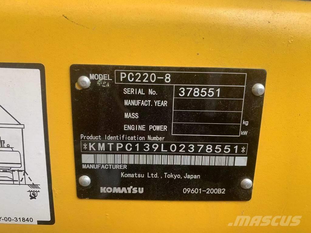 Komatsu PC 220-8 Koparki gąsienicowe