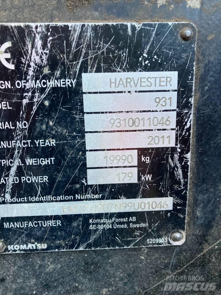 Komatsu 931.1 Harwestery
