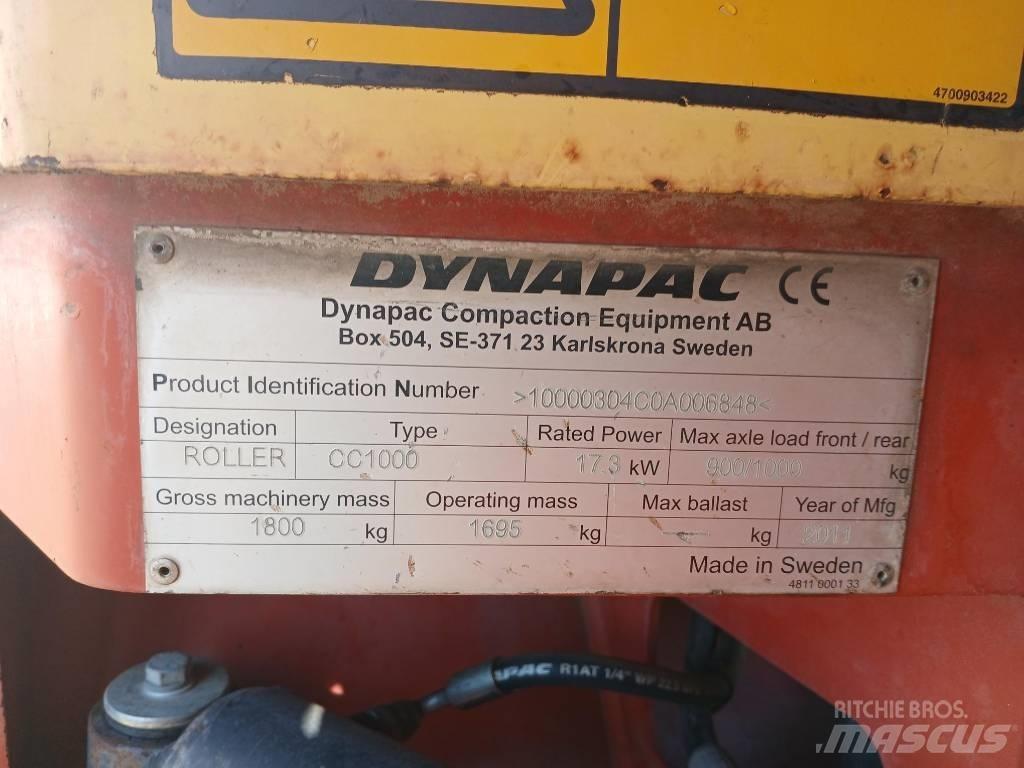 Dynapac CC1000, Vält Walce dwubębnowe