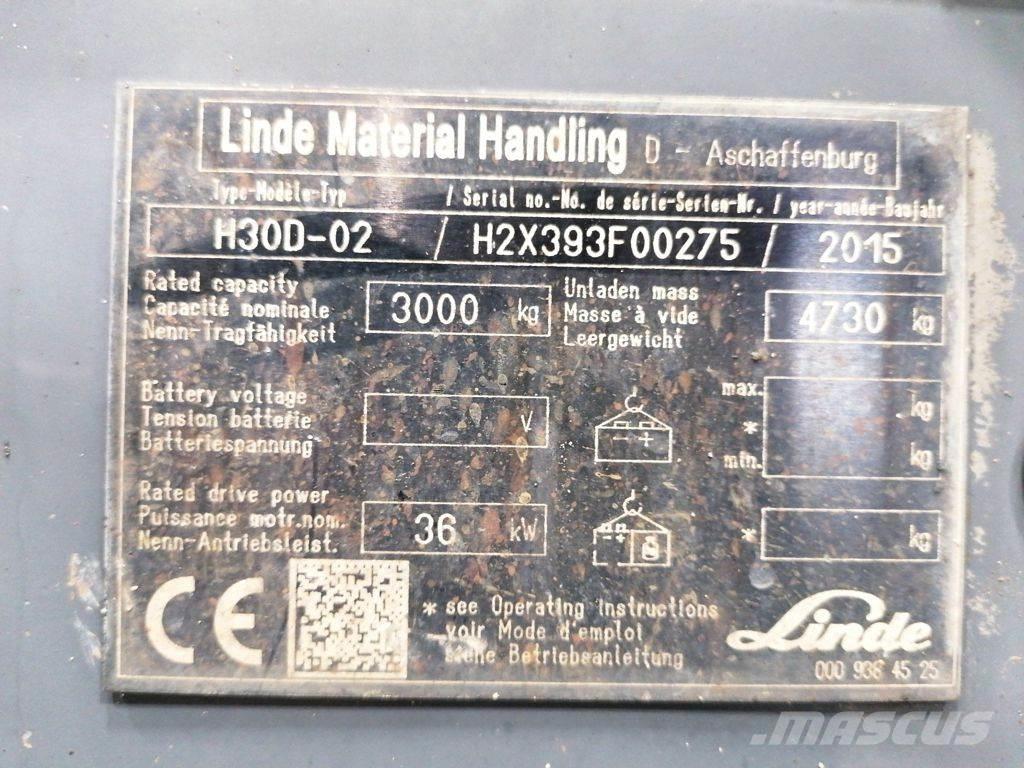 Linde H30D-02 Wózki Diesla
