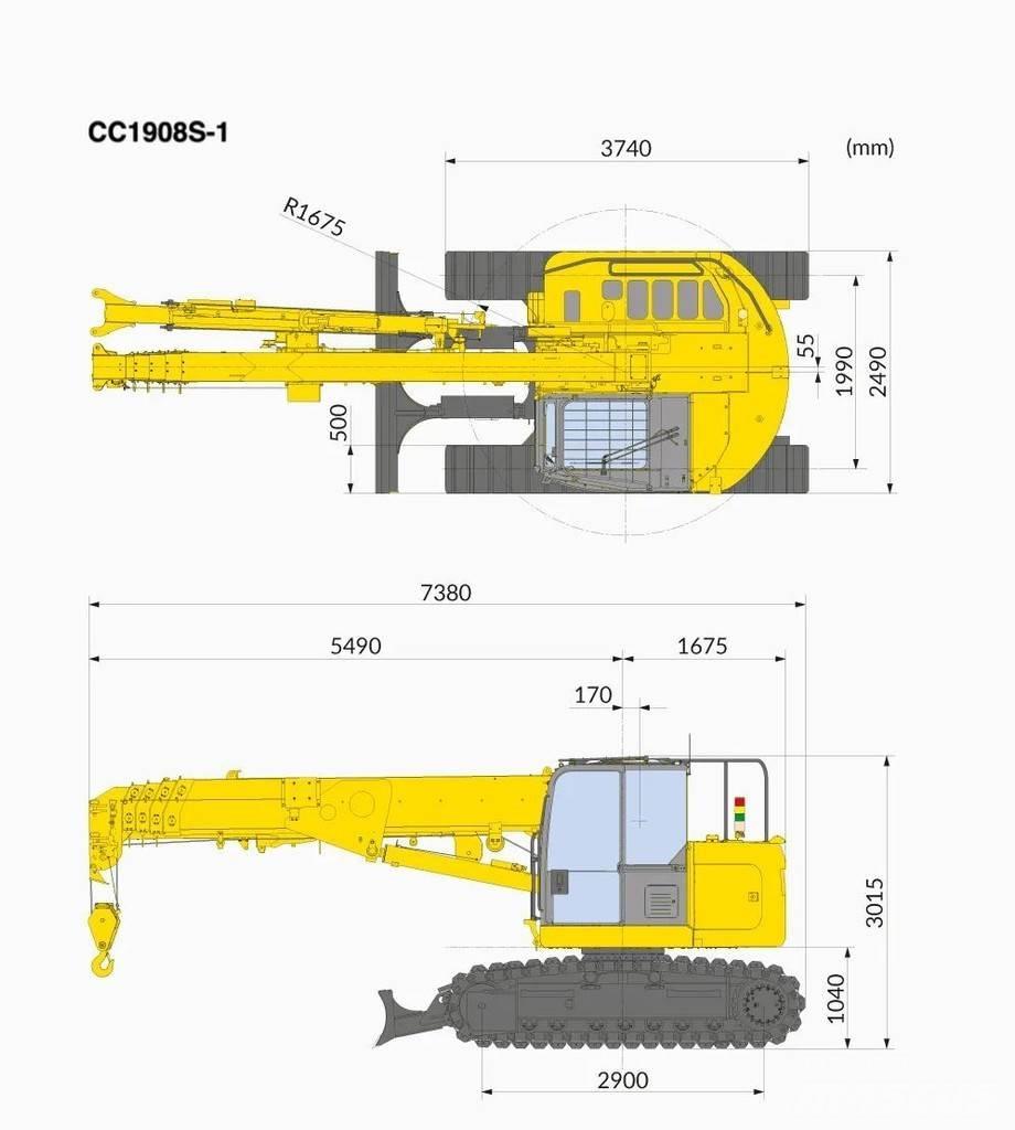 Maeda CC1908 Żurawie gąsienicowe