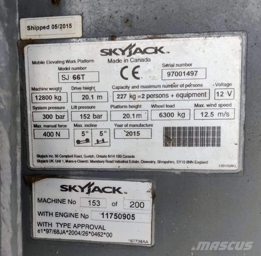 SkyJack SJ 66 T Podnośniki przegubowe