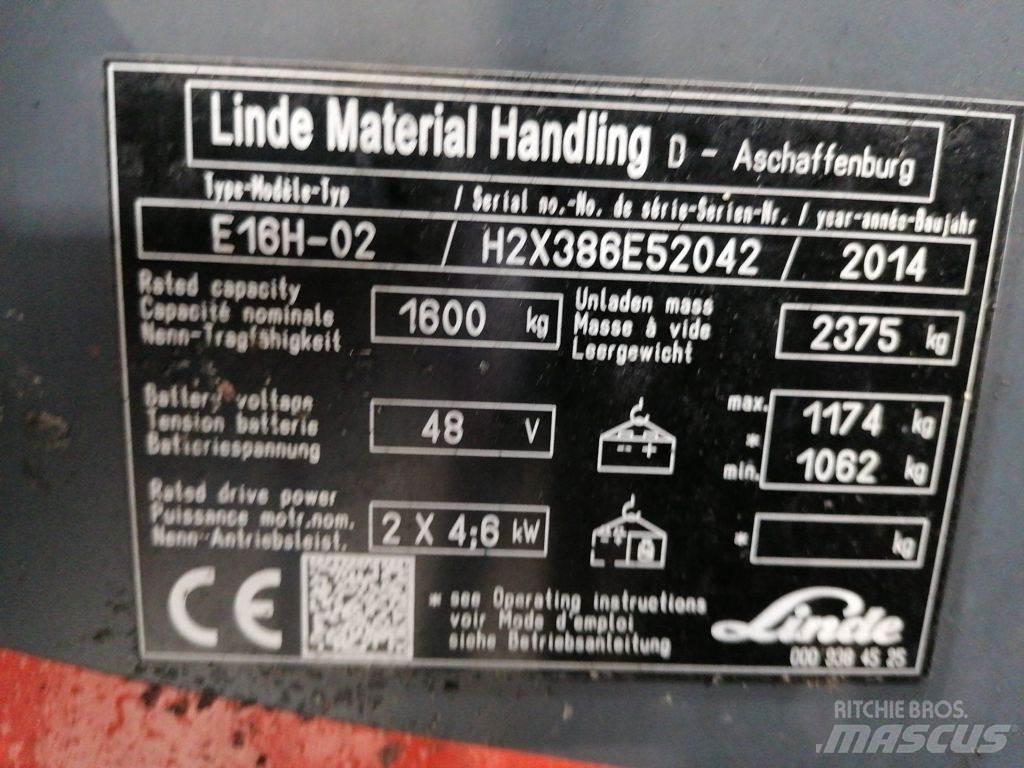 Linde E16H-02 Wózki elektryczne