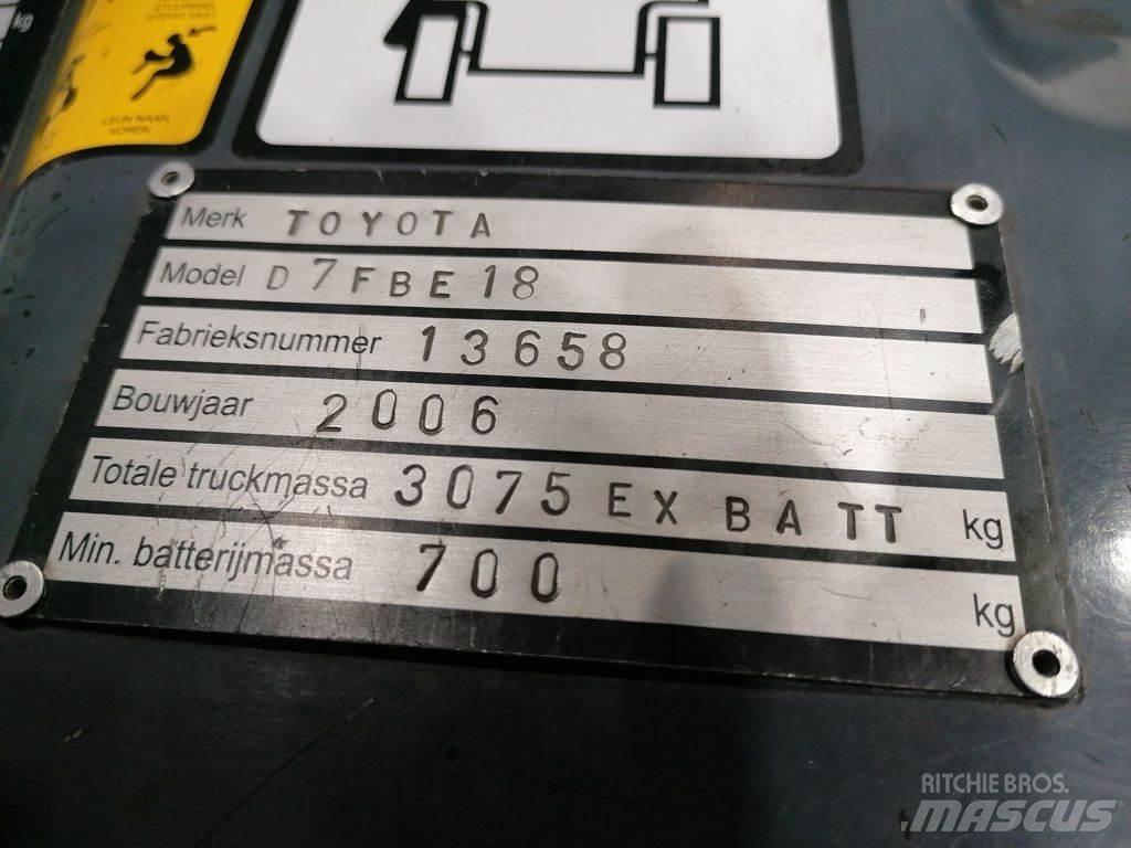 Toyota 7FBEF18 Wózki elektryczne