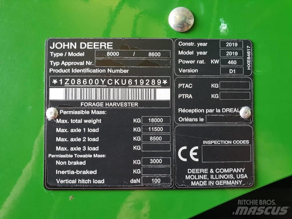 John Deere 8600I Kombajny silosowe