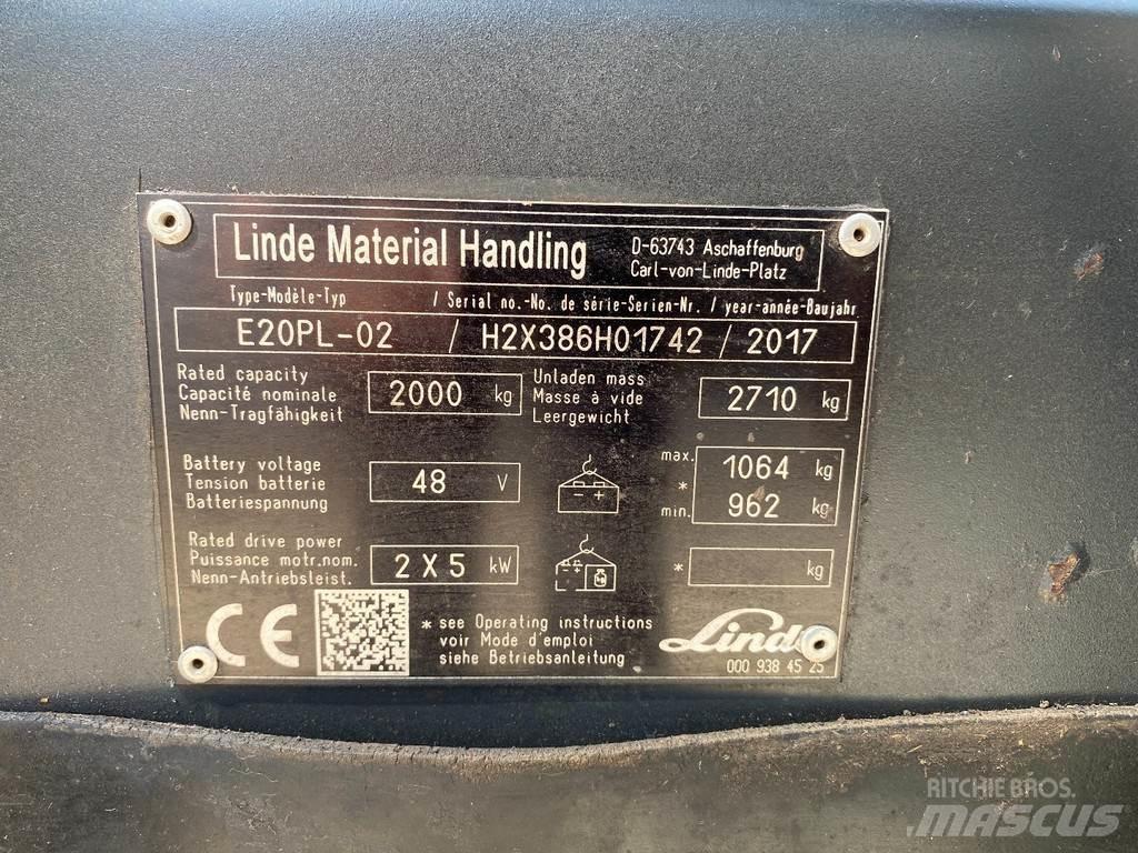 Linde E20PL-02 Wózki elektryczne