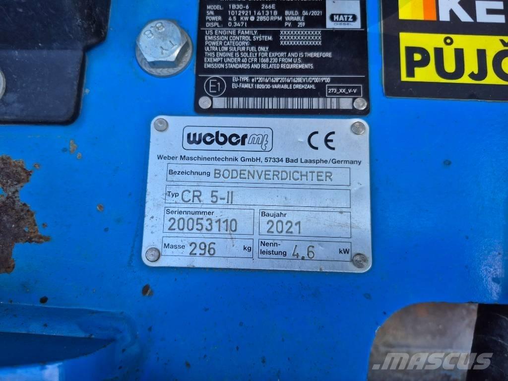 Weber CR5-II Zagęszczarki gruntu