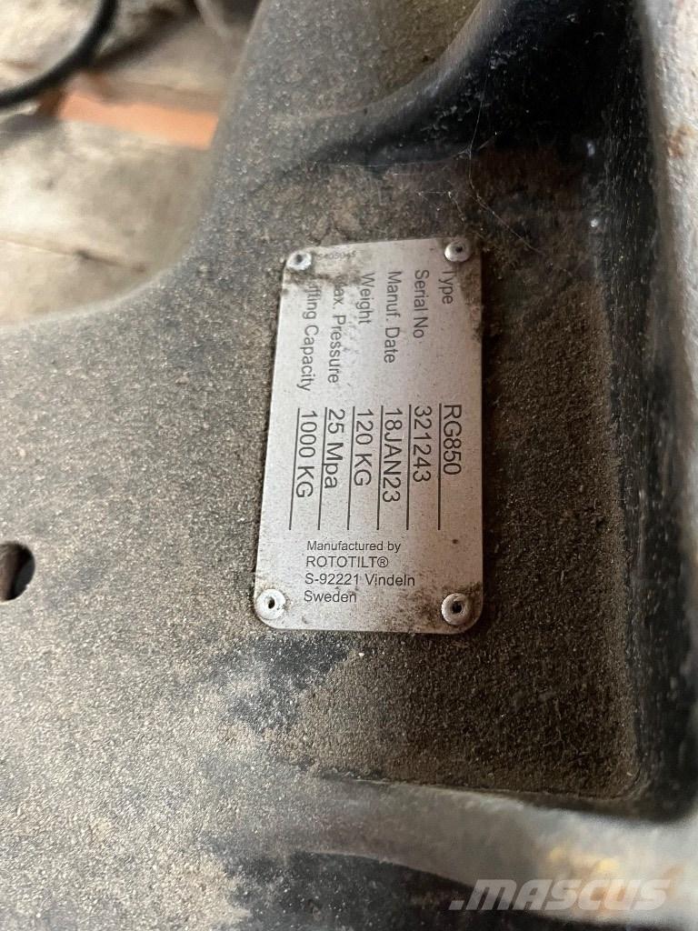 Rototilt R850 Maszyny budowlane - Inne