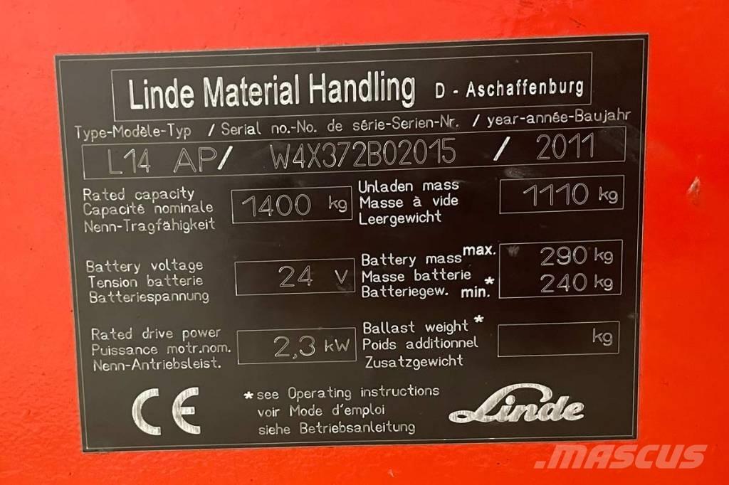 Linde L 14 Samojezdne maszyny do załadunku