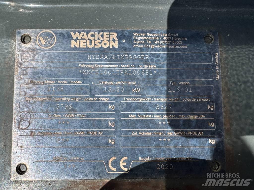 Wacker Neuson ET35 Koparki gąsienicowe