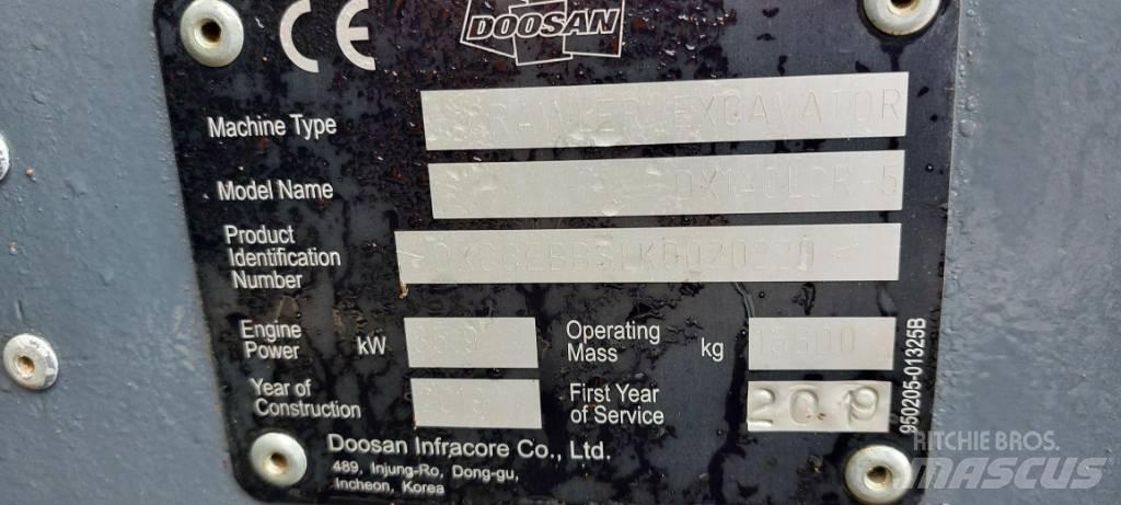 Doosan DX140LCR-5 Koparki gąsienicowe