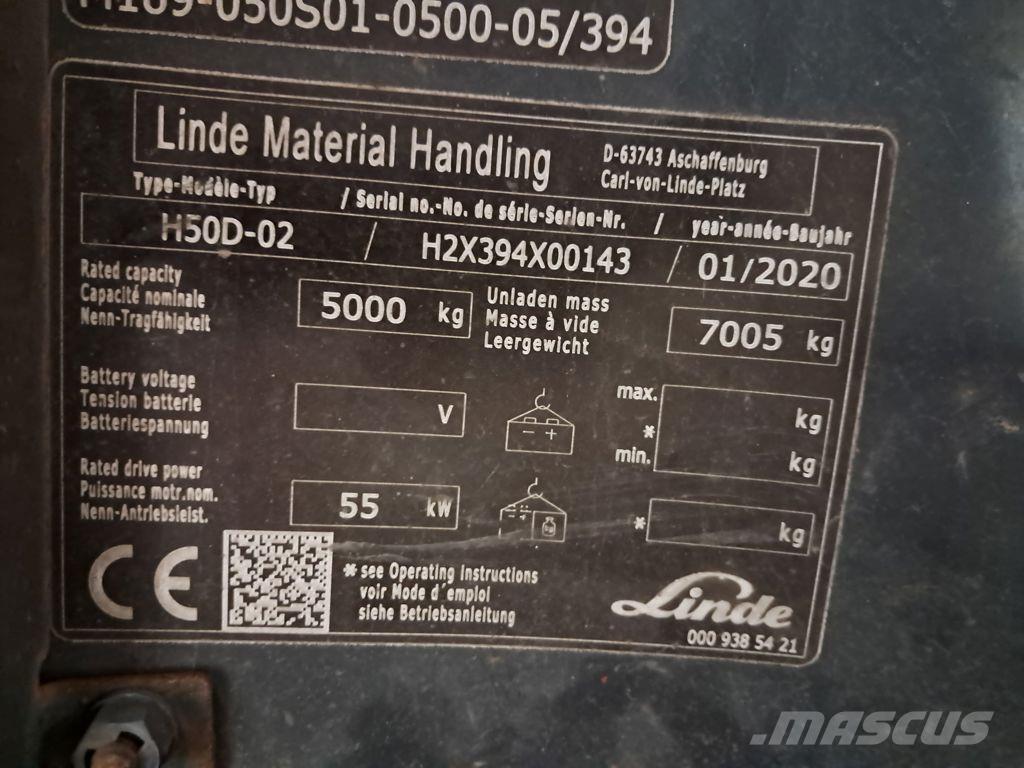 Linde H50D-02 Wózki Diesla